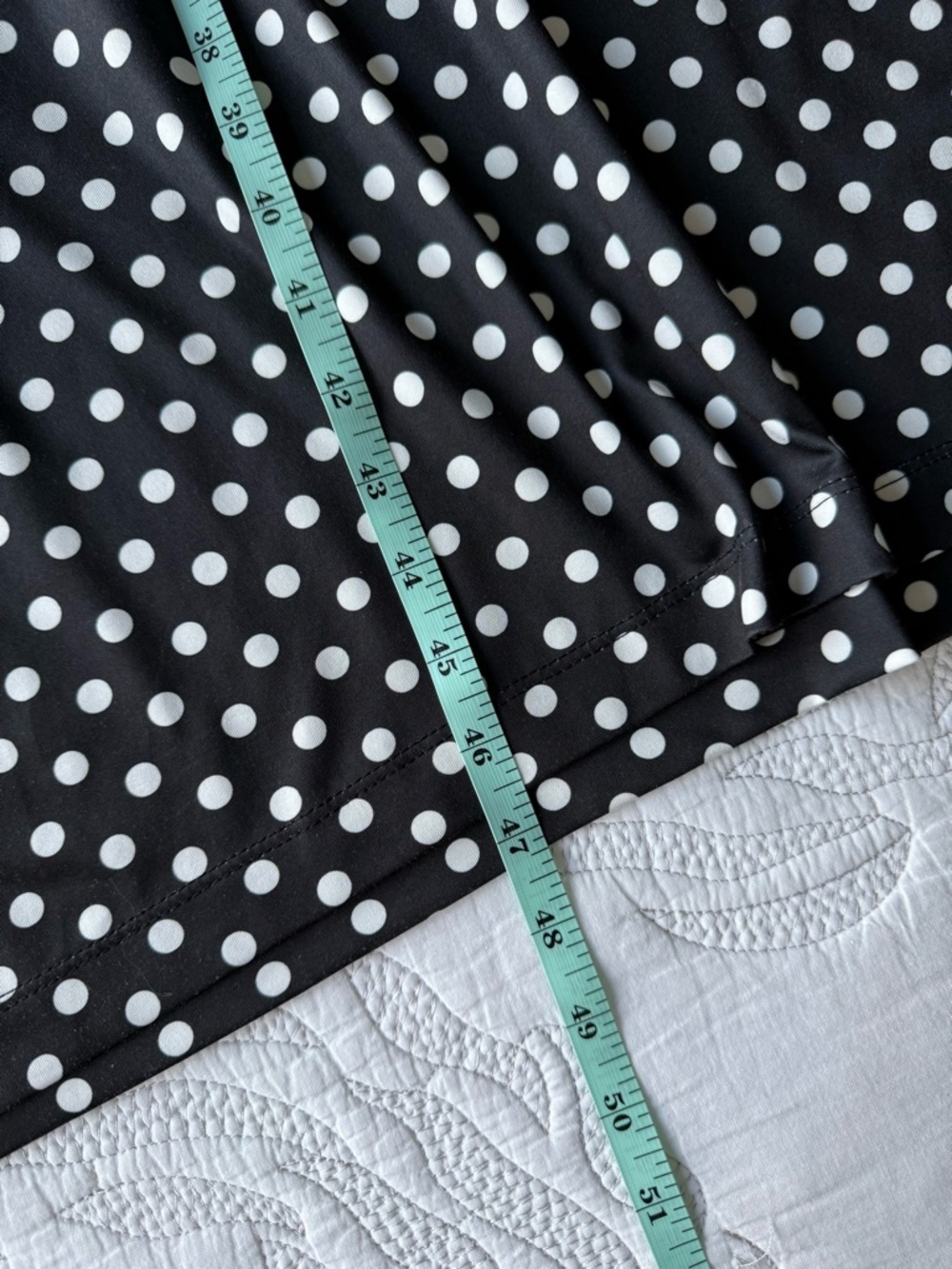 IC by Connie K - Polka Dot Swing Dress - Black & White Colorblock - Picture 11 of 12